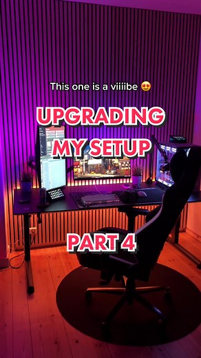 The scratch on my main monitor 🤢 | Part 4 #gamingsetup #upgradingsetup #techtok #desksetup #beforeandafter