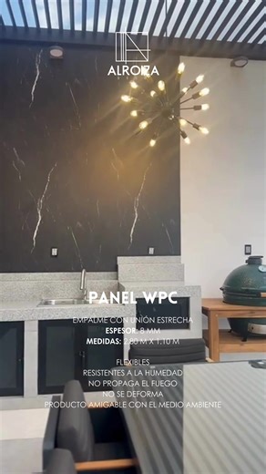 🚨¿YA CONOCES NUESTROS PANELES WPC EMPALMABLES TIPO MÁRMOL?🚨 El acabado tipo MÁRMOL le dará a tus espacios ELEGANCIA ATEMPORAL Y PERSONALIDAD ✨ Nuestros paneles WPC tienen una apariencia más natural que los paneles de PVC, son mucho más resistentes y flexibles, lo que te permite crear formas orgánicas o revestir columnas y lo mejor de todo: es un producto RESPETUOSO CON EL MEDIO AMBIENTE 🤩🌱 El sistema de unión, al ser por medio de juntas que embonan, permite revestir muros largos sin que se n