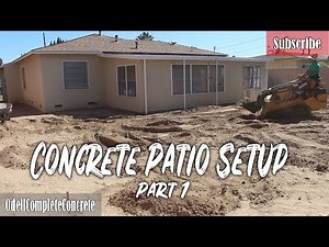 How to Pour a Concrete Patio with Channel Drain part 1