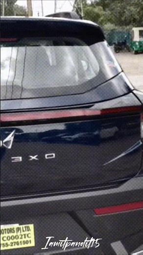 Mahindra 3xo blue colour #3xo #mahindra #car #mahindracars