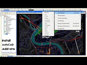 Installing and Loading SUR & EZYsurf Add-on into AutoCAD