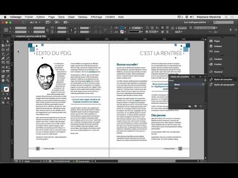 Adobe InDesign CC - Créer un style de caractère