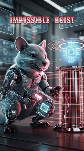 Quantum Quokka Heist: Phasing Through Laser Security in 2142 #usa #shorts