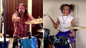 Ten-year-old Nandi challenges Dave Grohl to drum battle – he accepts!