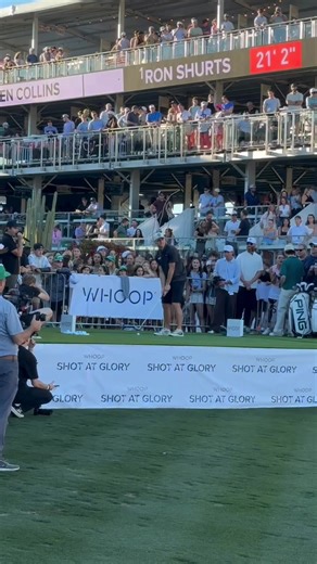 Collin taking on the 16th hole at the Waste Management Open⛳️ | Phoenix Suns
