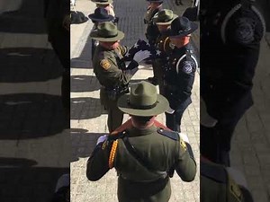 Border Patrol Flag Folding Ceremony at Police Week in Washington DC