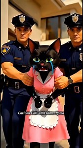 💥Part-3 Last💥 Unbelievable! The evil black cat maid and the white duck lady💕😍 #aicat #funny #cat#housekeeper#Next part | Cartoon Cats With Diana Roma