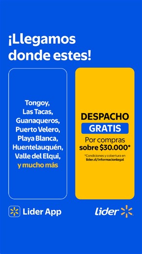 En Lider llegamos a donde estes. Asegura tus compras para este 18 con #Lider.cl y #LiderApp | Lider | Facebook