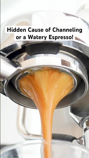 The Hidden Cause or Channeling & a Watery Espresso #espresso #homebarista #espressomachine #coffee