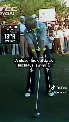 Analyzing Jack Nicklaus’ swing using optimotion technology #golf #golftiktok #pgatour #golftok