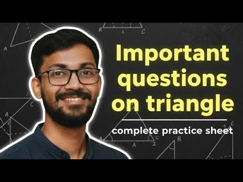 LIVE💥🔥💯 | Class 10 Maths – Important Questions on Triangle (Complete Practice Sheet)”