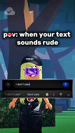 Pov: when your text sound rude #roblix
