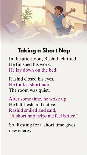 Taking a Short Nap | Easy English Channel | Learn English for Beginners #englishconversation
