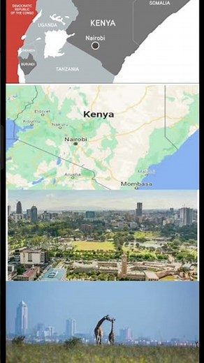 Kenya map and city with famous | world map of countries|# countries map|# famous countries