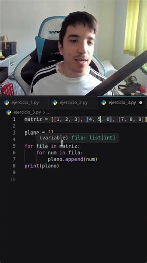 2 bucles en 1 sola línea de Python 🤯 #python #programacion