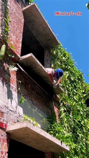 Balcony panel mold removal: Safe techniques ensure smooth and efficient demolding 🏗️ #mixcraft