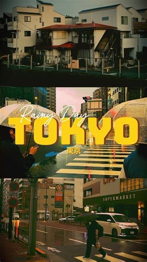 Rainy Day In TOKYO | ASMR | 4K | POV Mini Vlog