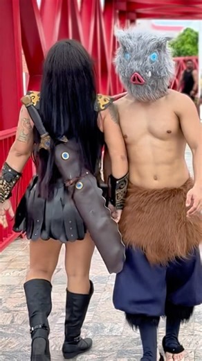 Xena ft. Inosuke ⚔️🐺 #dance