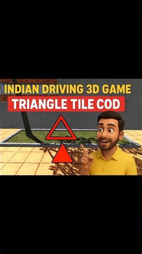 "Indian Driving 3D Triangle Tile Code 🔺 | Secret Trick Revealed!"#shorts #indianbikedriving3d