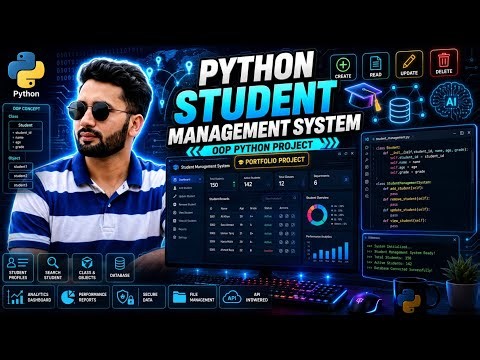 Python OOP Project: Student Management System (Classes Explained!) by Shahzaib Malik