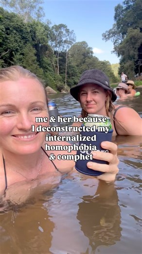 Coming Out Coach | Lesbian Guide 🌈 on Instagram: "For so long, I carried shame that never actually belonged to me 🫣 Growing up, I didn’t see queer couples just living their lives. I mostly heard them talked about, judged, joked about, or treated like something wrong. Those messages stick, even when you think they haven’t. They quietly shape what feels “normal,” what feels safe, and who you think you’re allowed to love. That’s what compulsory heterosexuality (or comphet) is. It’s the assumption