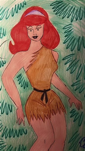 🐾 Daphne in her jungle girl outfit from “Scooby of the Jungle” 🌴👩🏻‍🦰 #DaphneBlake #ScoobyDoo #ScoobyoftheJungle #junglegirl #characterstudy @Grey DeLisle @Scooby–Doo @Warner Bros. @warnerbrostv @Warner Bros. Animation @metvtoons @Cartoon Network @Hannabarberafan