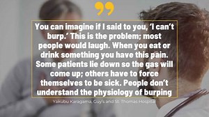 Not burping can cause anxiety, depression and physical pain