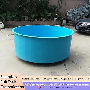 [Hot Item] Suppliers of Fiberglass Water Tanks Fish Farm Domestic Aquaculture Irrigation Circular Round Tank