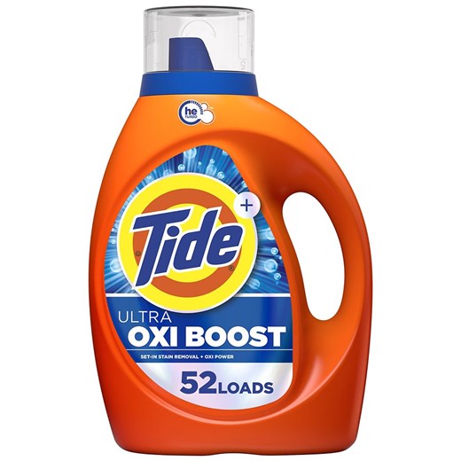 Tide Liquid Laundry Detergent, Advanced Stain Remover Ultra Oxi Boost