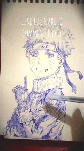 Draw naruto for pen #shorts #trend