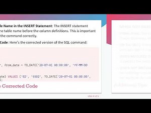 Troubleshooting Oracle SQL: Fixing Table Reference Errors