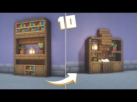 10+ Simple Bookshelf Designs in Minecraft