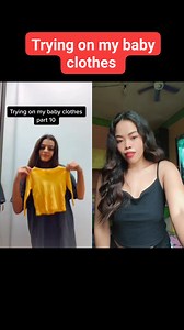 Trying on my baby clothes pero Hanggang sa ulo ko lang Bat sa kanya kasya ano kinain mo ? #monetization | Greace Saradpon