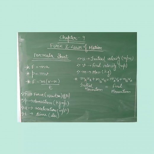 # formula# class 9# cbse# physics# chapter 9# motion# force# laws of motion# mechanics# viral# facts