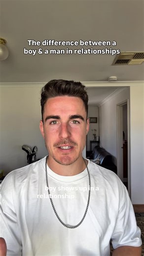 Jordan Candlish | Men’s & Relationship Coach on Instagram: "Here’s something I wish someone had told me earlier: The difference between a boy and a man in relationships isn’t age. It’s what you do when things get uncomfortable. A boy reacts, shuts down, or tries to control the moment. A man learns how to stay present, take responsibility, and not make his emotions someone else’s problem. You can be crushing it in business and still feel lost or stuck at home. That doesn’t make you broken, it mea