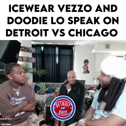 DRD | Detroit Rap Daily on Instagram: "#IcewearVezzo touched on how #Detroit and #Chicago didn’t always see eye to eye, but now there’s a real connection & relationship between the cities 欄"