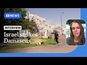 Journalist describes moment Israeli air strike hits Damascus | ABC NEWS