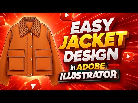 How to Draw a Jacket in Adobe Illustrator | Beginner Friendly