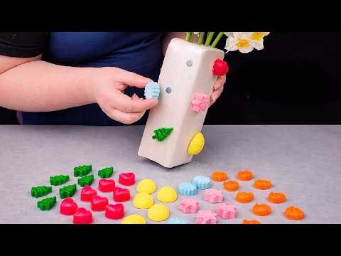 🧲 Magnetic Vase: Change Your Decor All Year Round! / Home Decor Ideas / Plaster and Cardboard Decor