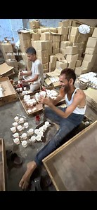 Mega factory for making cups from raw clay and printing | Pawan deru