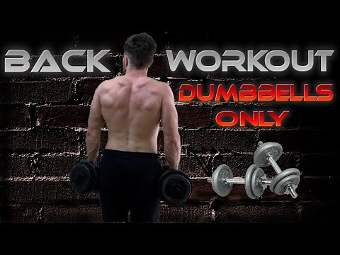 6 Ασκήσεις για ΠΛΑΤΗ με ΒΑΡΑΚΙΑ | Back Workout dumbbells Only