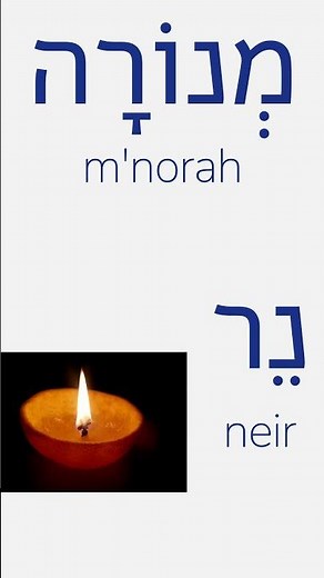 What is a Menorah? #hebrew #bible #language #menorah