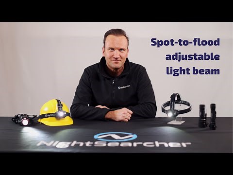 NightSearcher Zoom Range - Zoomable Flashlights and Head Torches