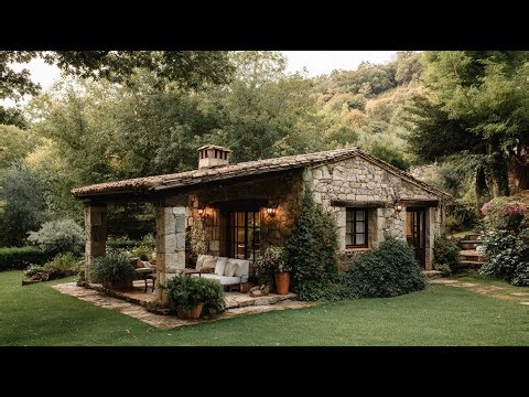 Magical Rustic Stone Home in the Woods – Cottagecore Aesthetic