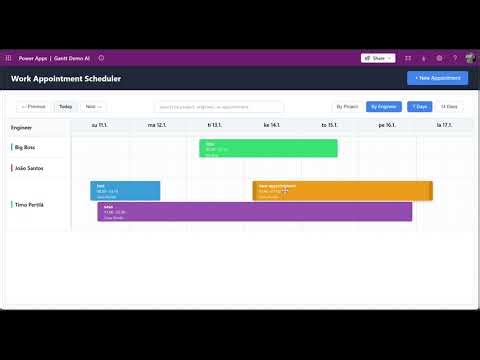 power apps code apps appointments