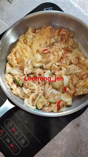 美味しい自家製...炒め卵、玉ねぎ、#streetfood​ #food