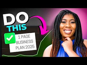 My Simple 1 Page Business Plan to Scale Your Business in 2025 (Free Business Plan Template)