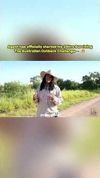 Agent has officially started his 24hrs Surviving The Australian Outback Challenge 👀🔥#agent00 #shorts