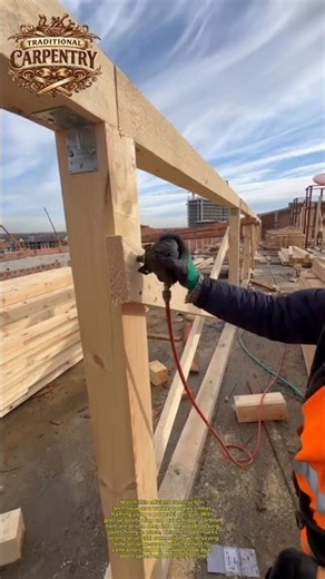 Fast Timber Frame Nailing Trick You Must See! #construction #tools #diy