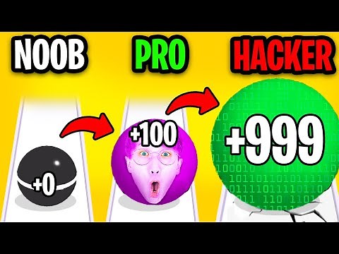NOOB vs PRO vs HACKER In CALCULATE BALL!? (ALL LEVELS!)